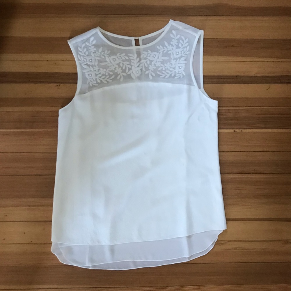 Cooper & Ella Cream rayon top S